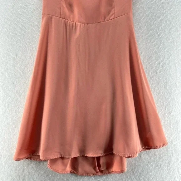 FOREVER 21 Dress Size M Cocktail Cami Mini Bow Backless Spaghetti Strap Pink - Picture 4 of 11